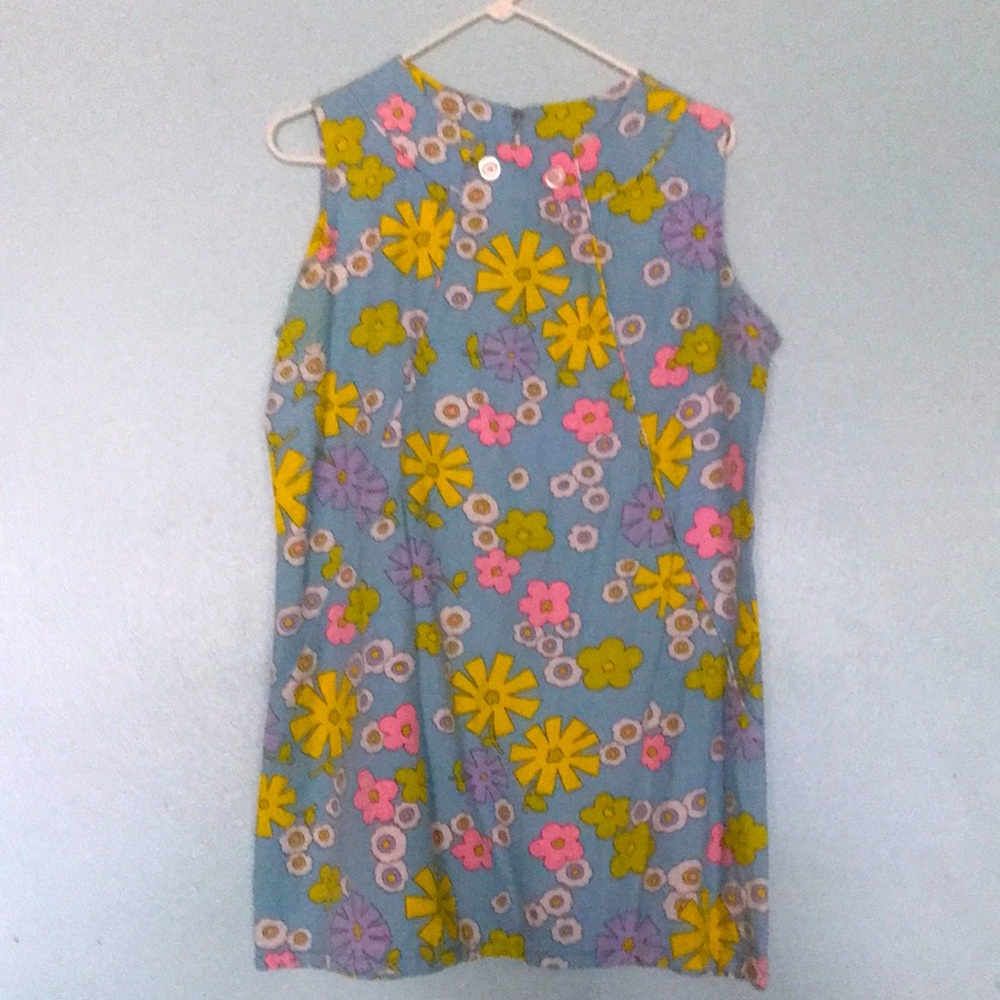 60’s Go Go Flower Power Shirt Dress